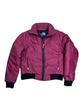 RARE Vintage 80s THE NORTH FACE Pink Puffer Parka Coat Jacket Womens Large